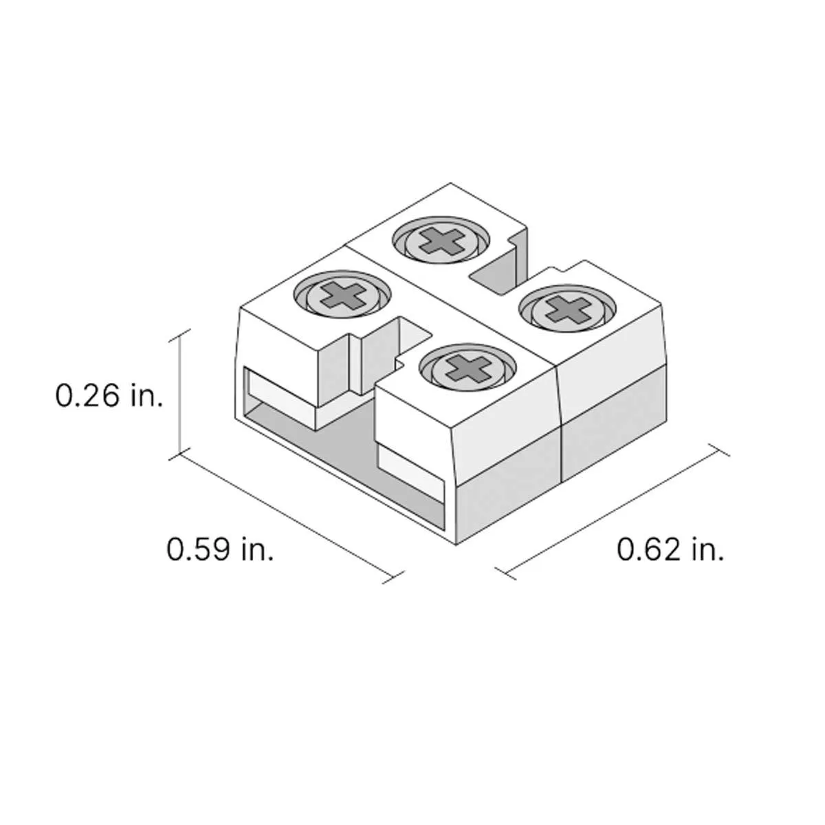 12mm Tape to Tape Terminal Block Connector for Valent X Strip Lights