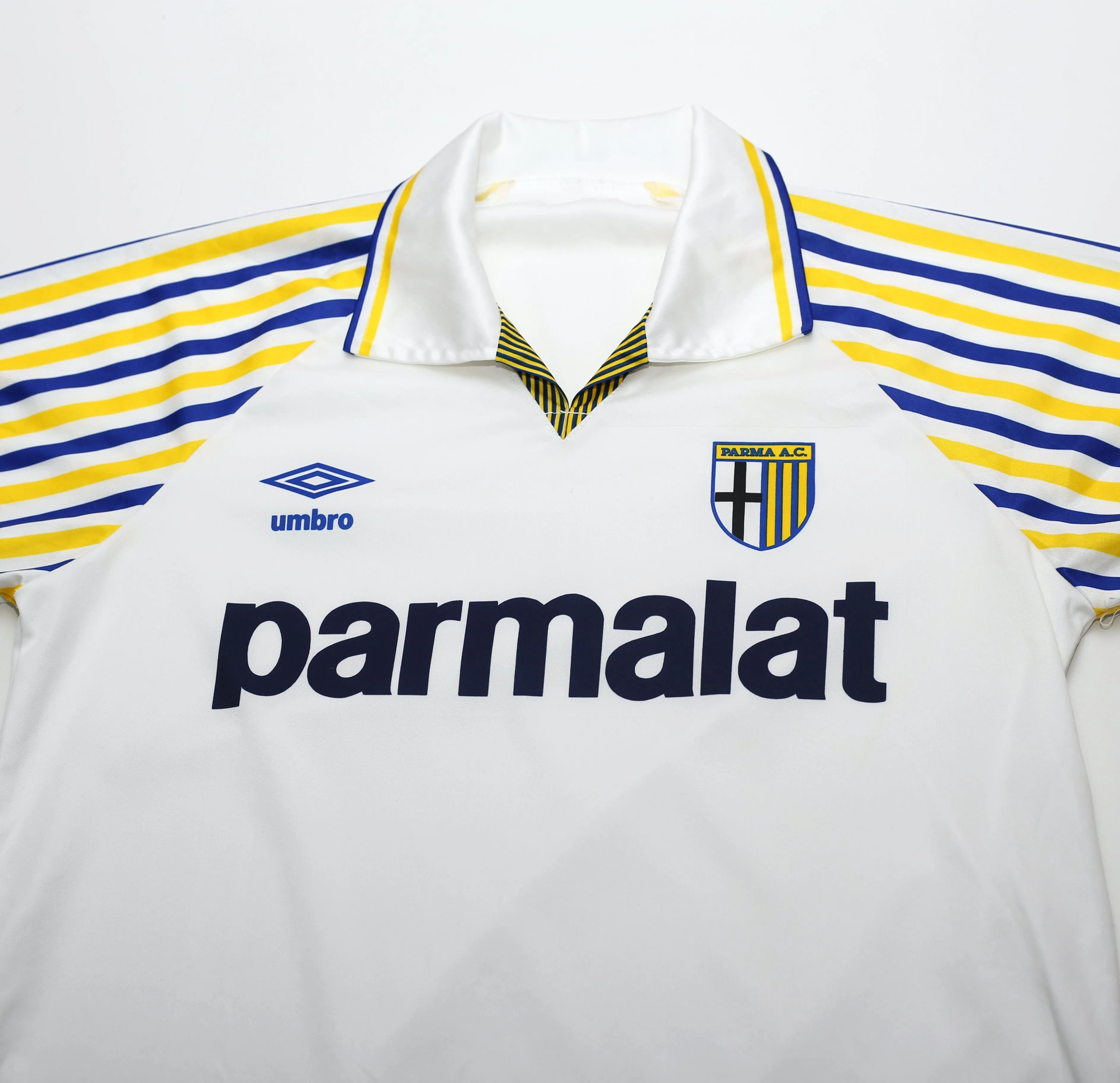 1990/91 PARMA Vintage Umbro Home Football Shirt (S)