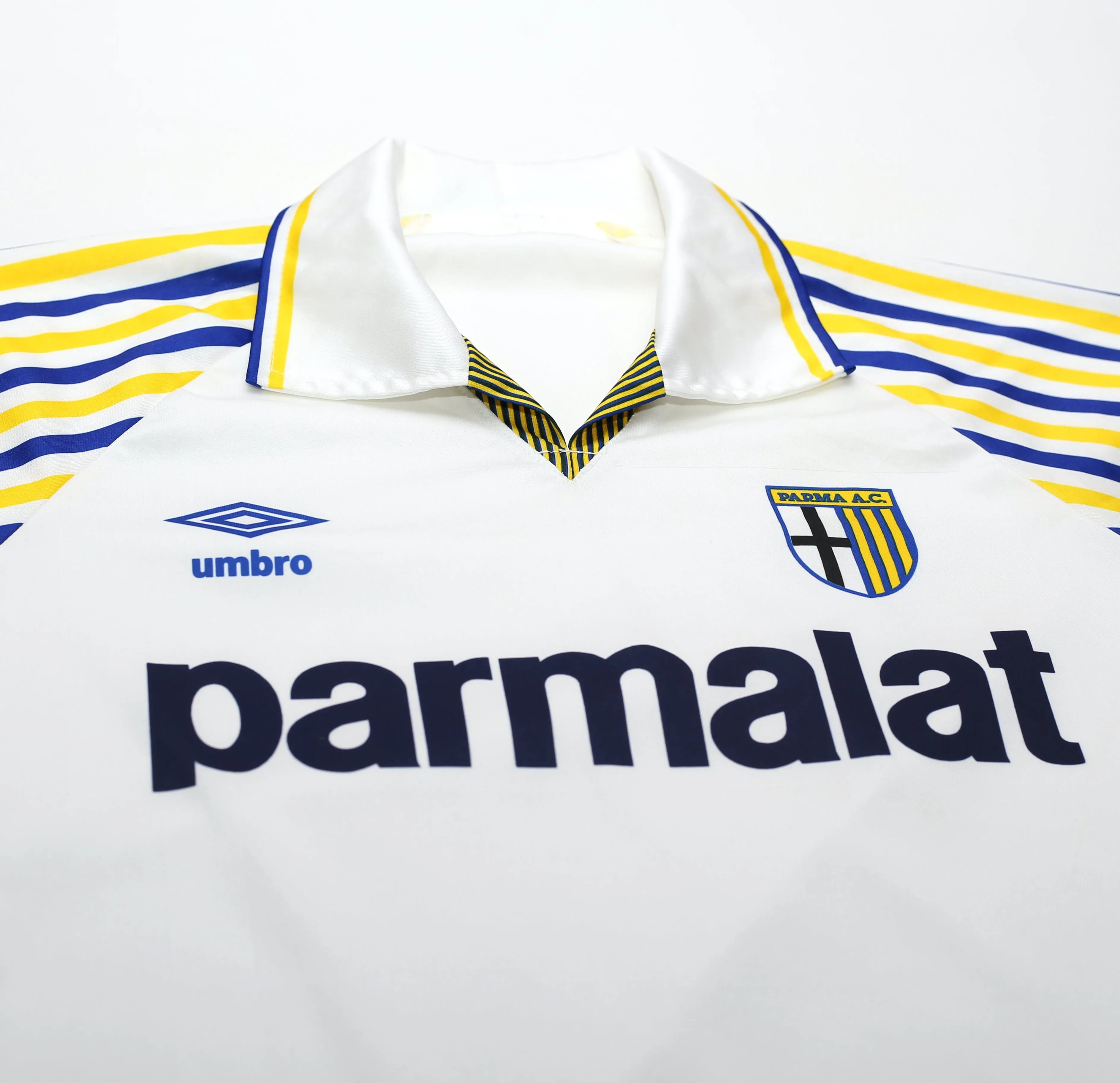 1990/91 PARMA Vintage Umbro Home Football Shirt (S)