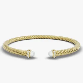 4MM MODERN CABLESPIRA BRACELET PE DI 18K