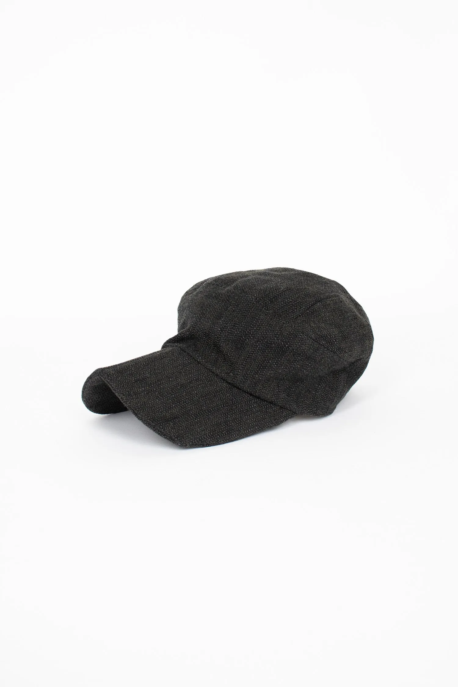 95_29 Cap Herringbone CW Black