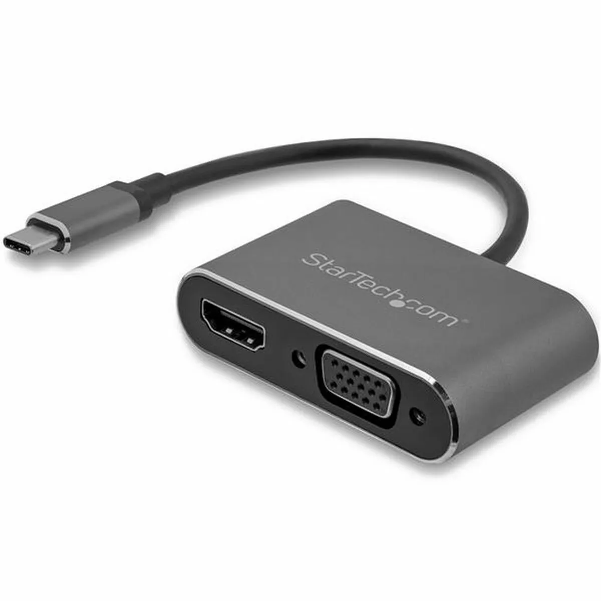 Adattatore USB C con VGA/HDMI Startech CDP2HDVGA            Nero