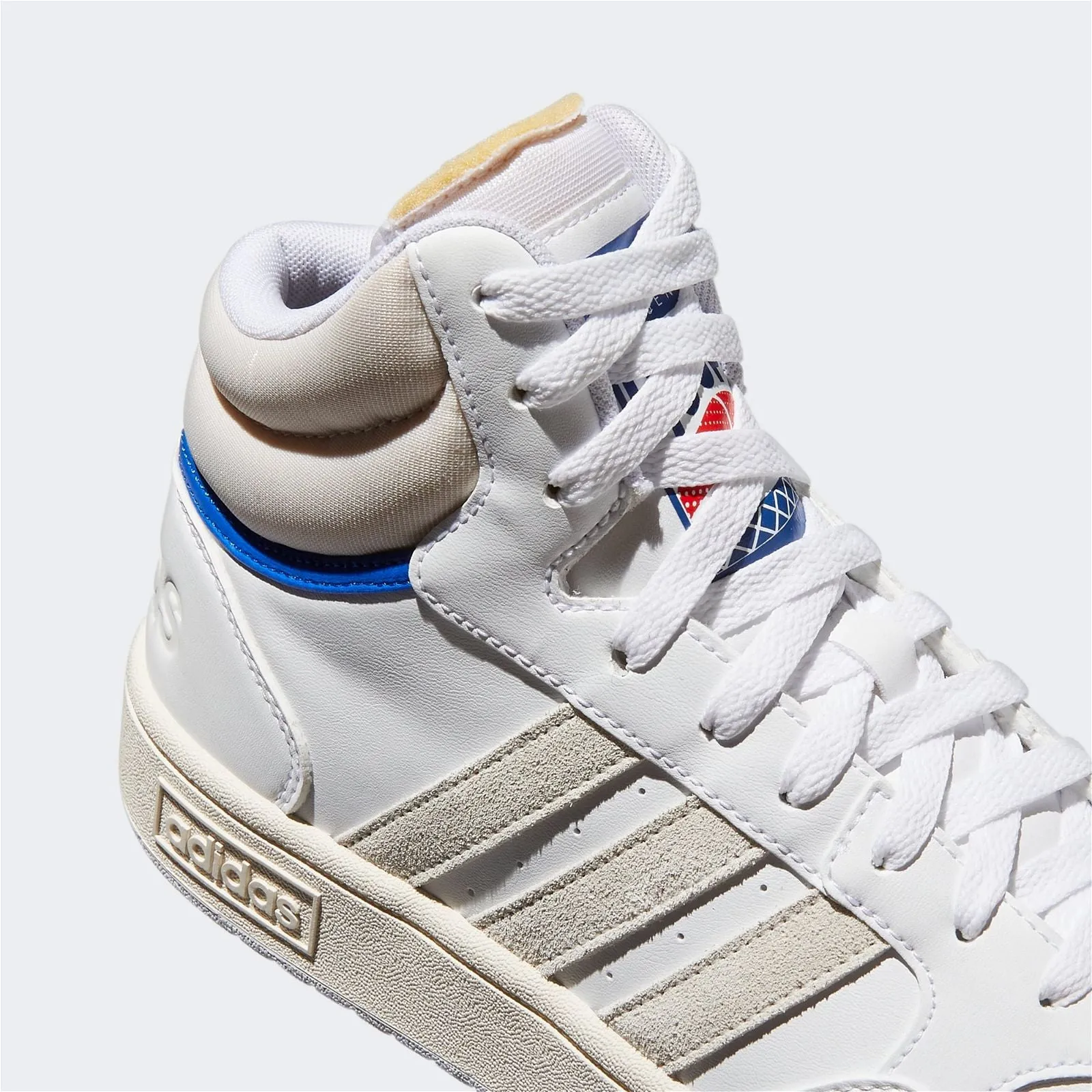 adidas Hoops 3.0 Mid Classic Vintage Shoes - Cloud White / Chalk