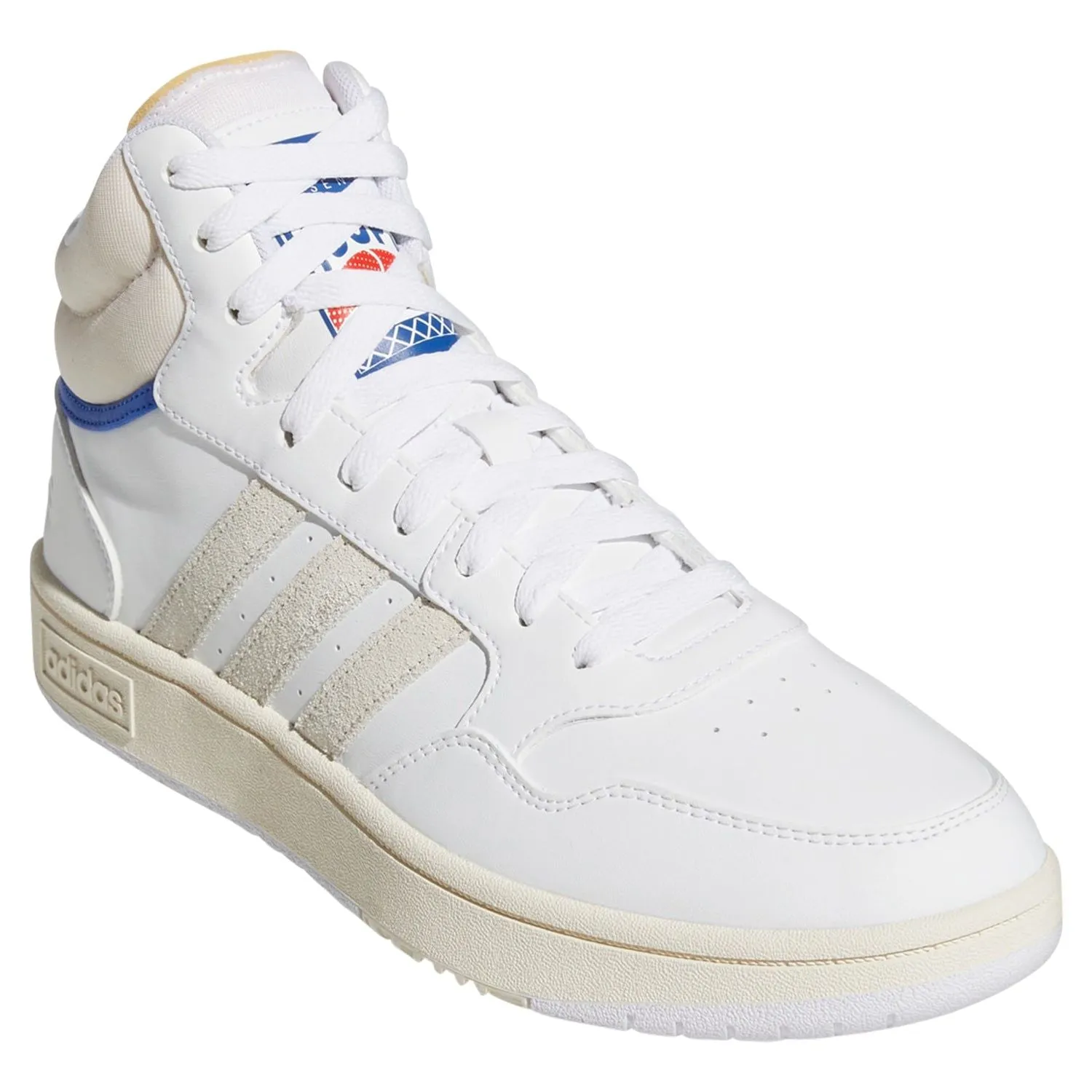 adidas Hoops 3.0 Mid Classic Vintage Shoes - Cloud White / Chalk