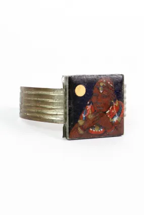 African Mixed Media Cuff