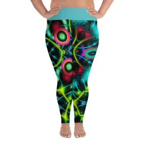 All-Over Print Plus Size Leggings Kaleidoscope