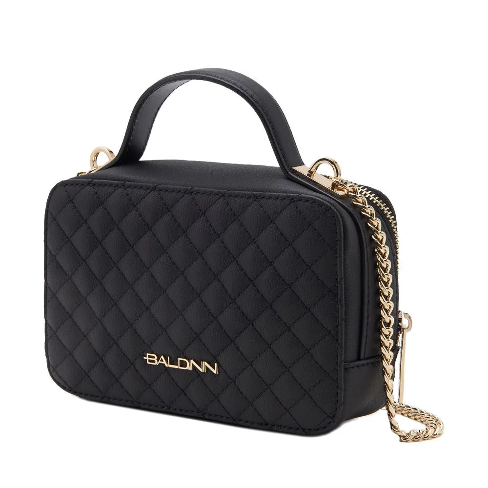 Baldinini Trend Chic Quilted Calfskin Camera Women's Handbag