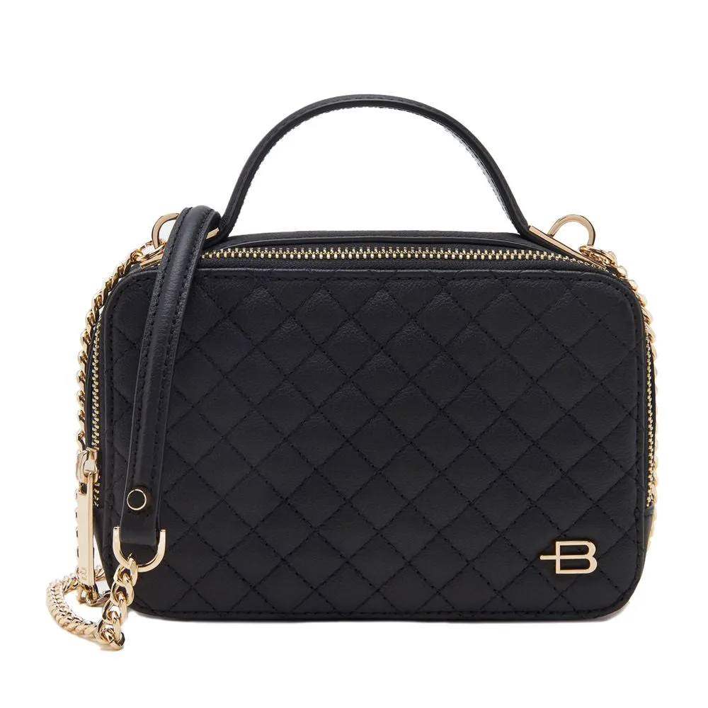 Baldinini Trend Chic Quilted Calfskin Camera Women's Handbag