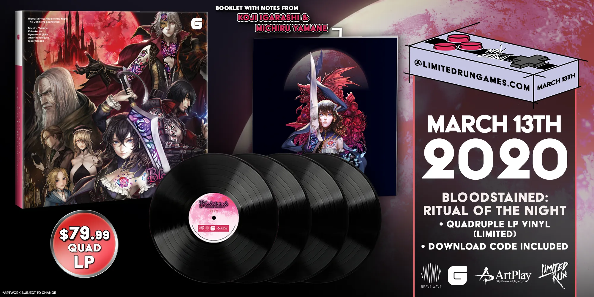 Bloodstained: Ritual Of The Night - 4LP Vinyl Soundtrack