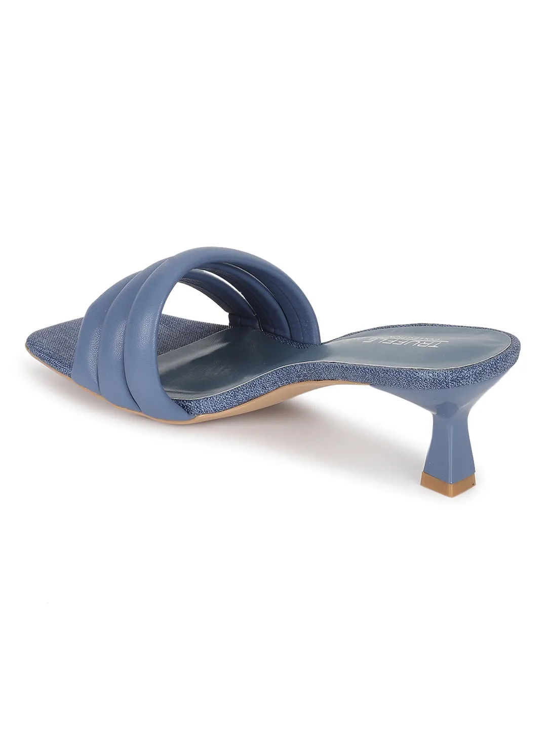 Blue PU Stiletto Stylish Sandals (TC-RS3584-BLU)