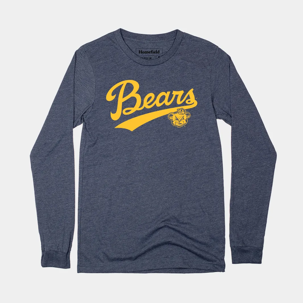 Cal Bears Baseball Script Long Sleeve