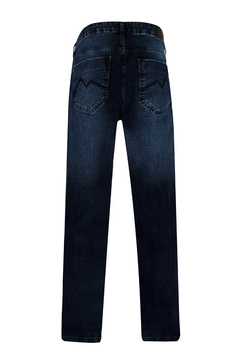 CALÇA JEANS SLIM DARK BLUE