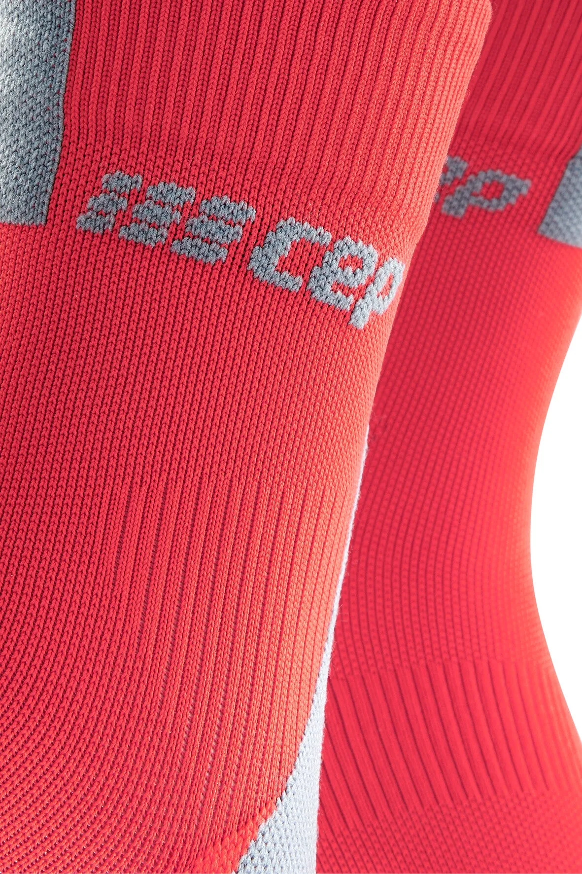 CEP Men's Compression Short Socks 3.0 - Lava/Grey