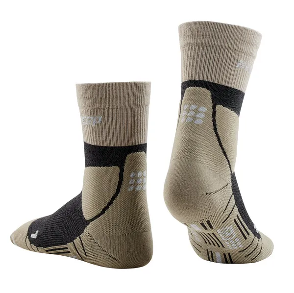 CEP Men's Hiking Merino Mid-Cut Socks - Sand/Grey ( WP3CH4 )