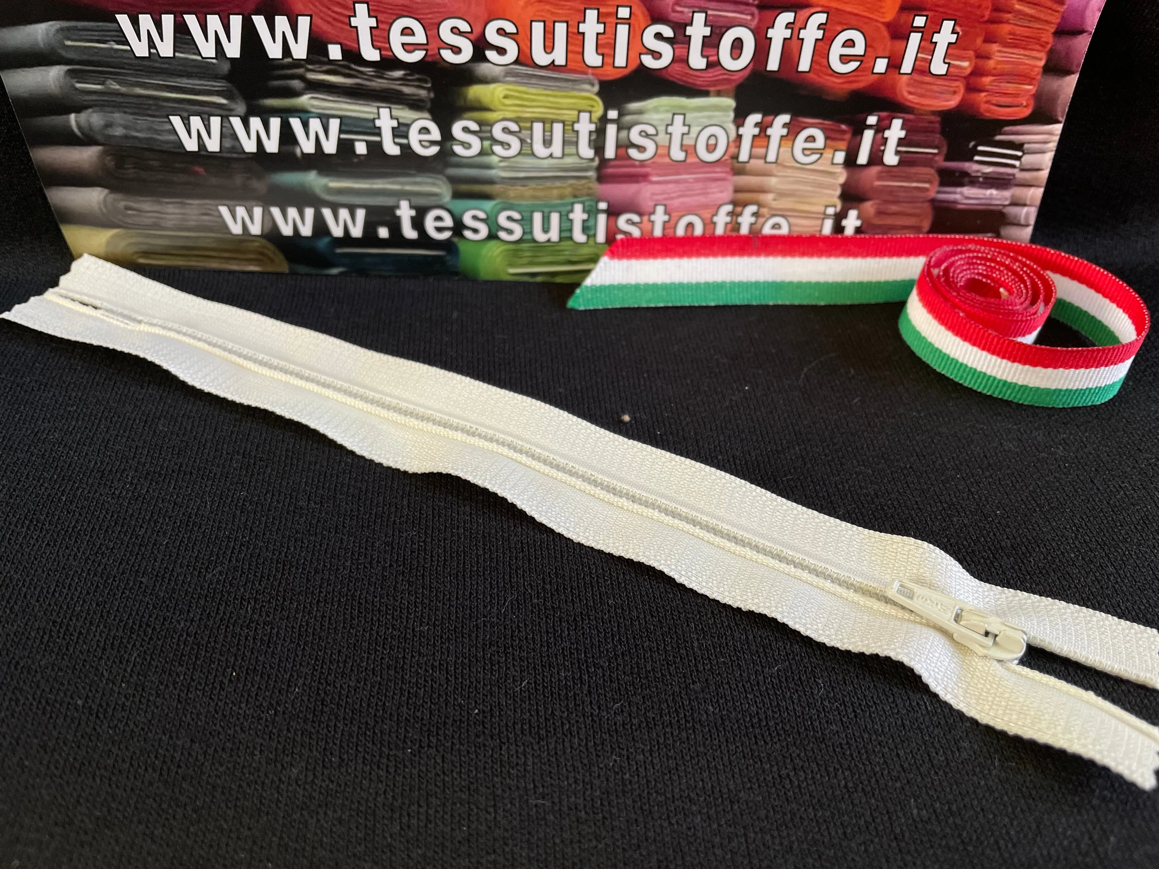 Cerniera Piatta 18 Cm Bianco Naturale