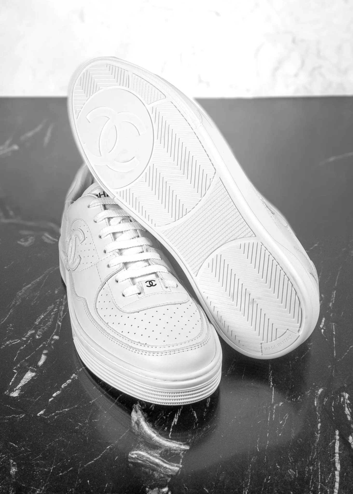 Chanel Calfskin CC Sneakers