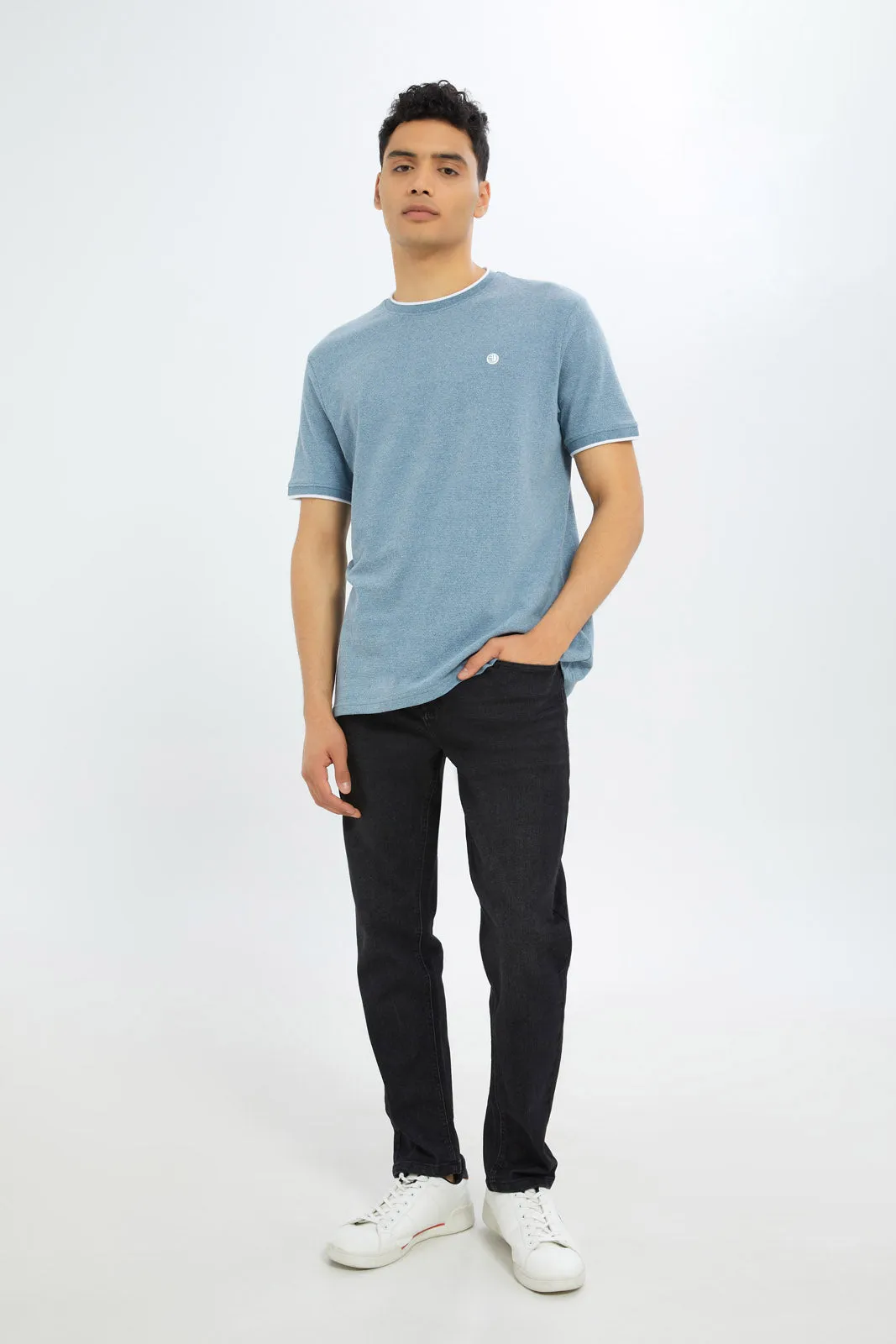 Charcoal Basic 5-Pocket Slim Fit Jeans