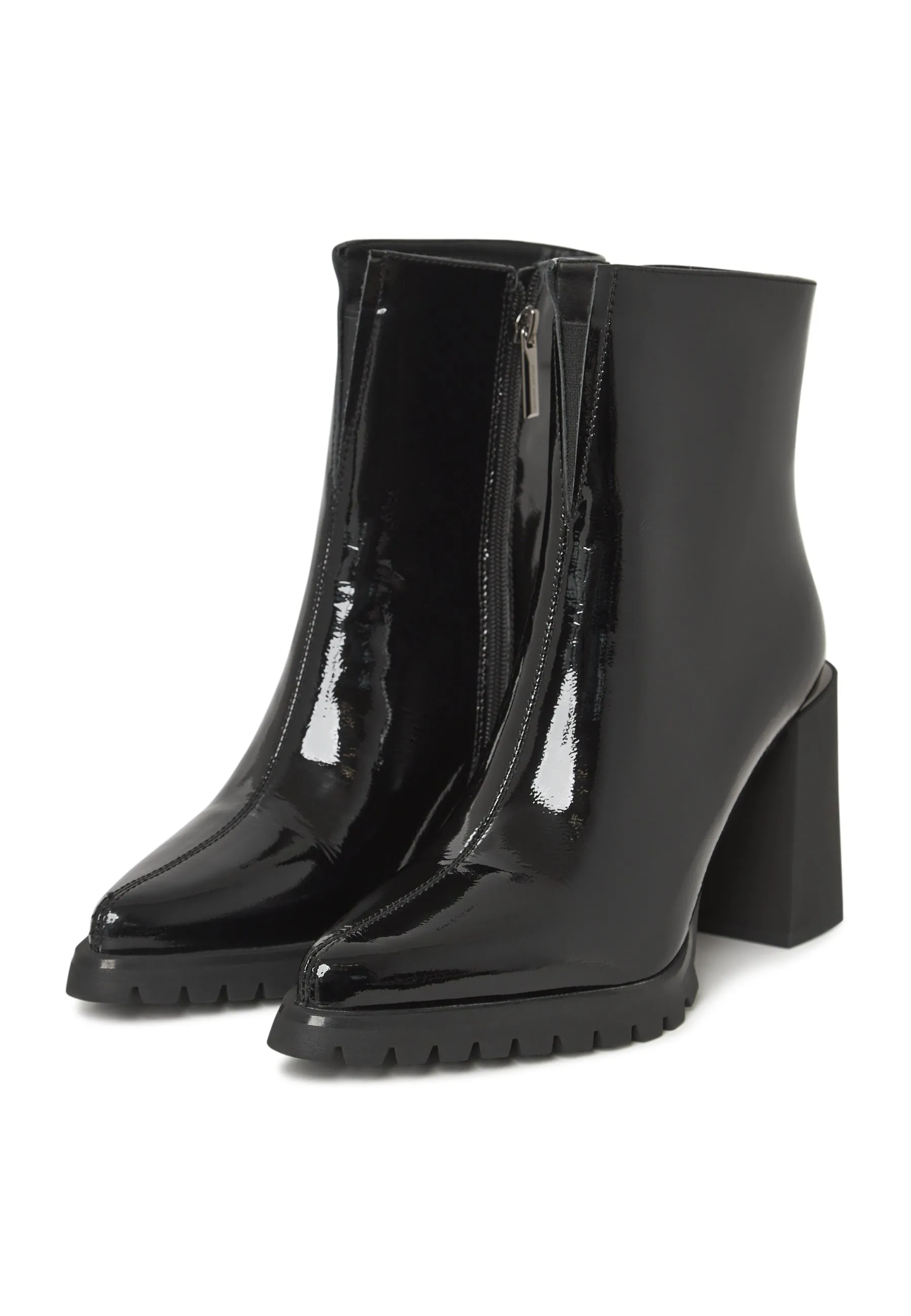 Classic Ankle Boots - Black Patent