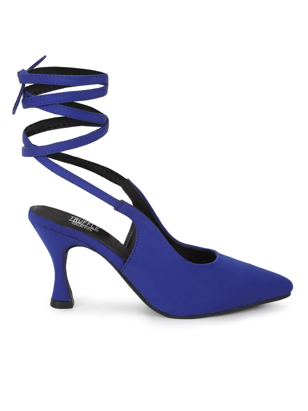 Cobalt Blue Lycra Stiletto Sandals (TC-ST-1240-COB)