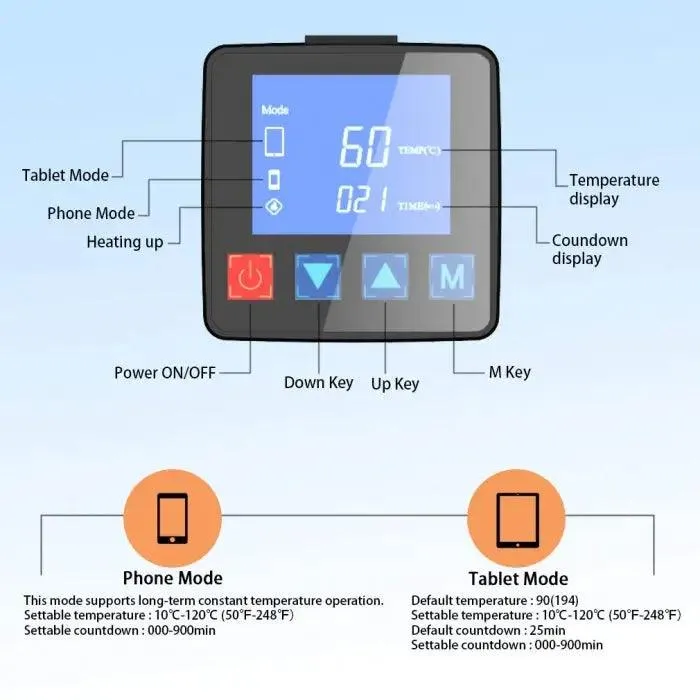 CPB Heating Pad Phone LCD Screen Separator Opening Repair Machine