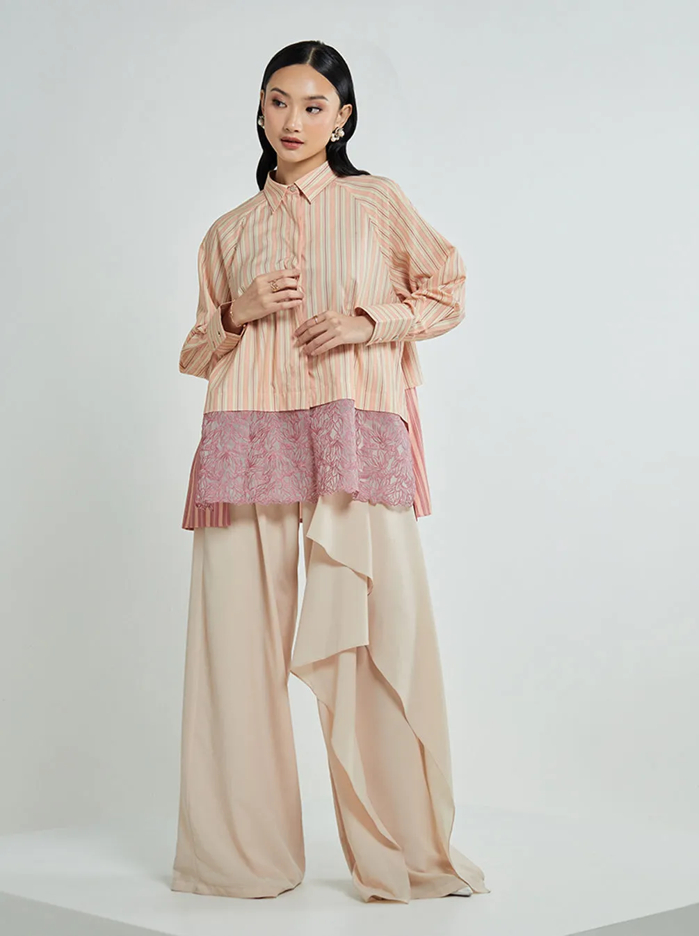 DAIRA EMBROIDERY TOP SUNSET BLUSH