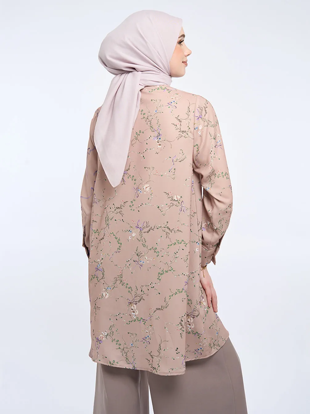 ELENI DRAWSTRING TUNIC MAUVE