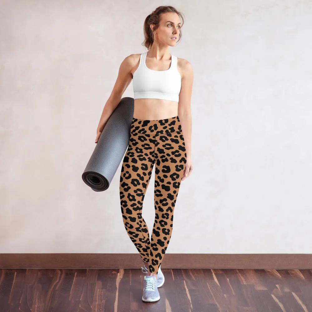 ELEVATED ESSENTIALS, BOOTY BOOSTING HIGH WAISTBAND LEGGING LEOPARD