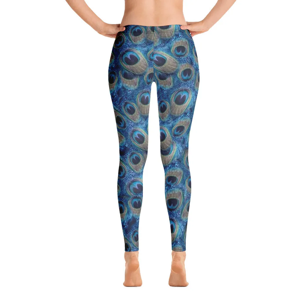 ELEVATED ESSENTIALS, SLIM AND SCULPT LEGGING PRETTY AS A PEACOCK