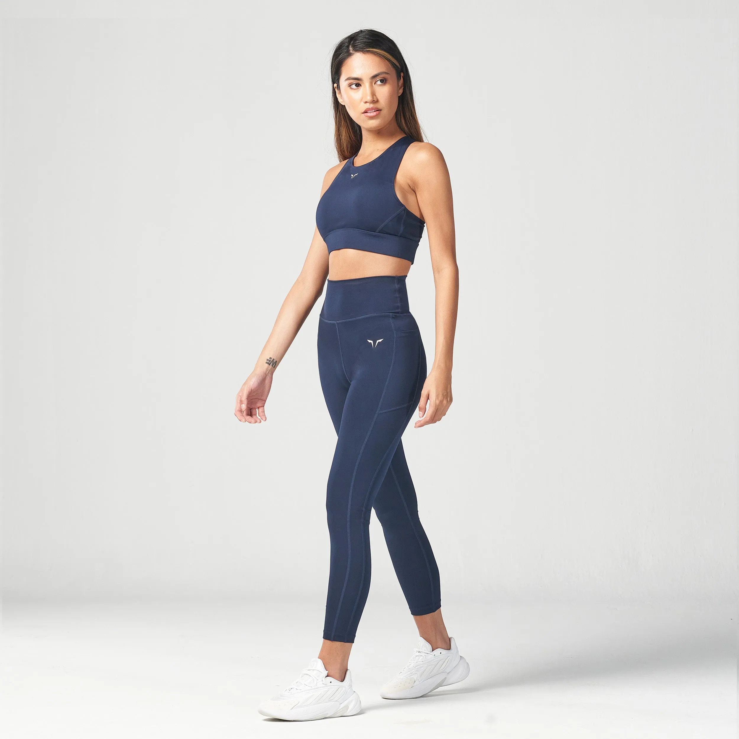 Essential Cropped Leggings 24" - Navy