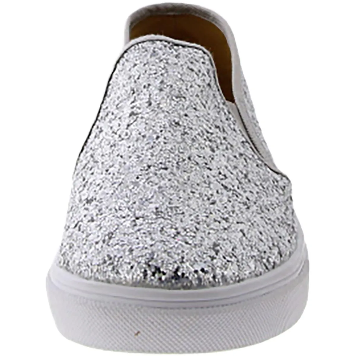 Feversole Womens Glitter Lifestyle Slip-On Sneakers