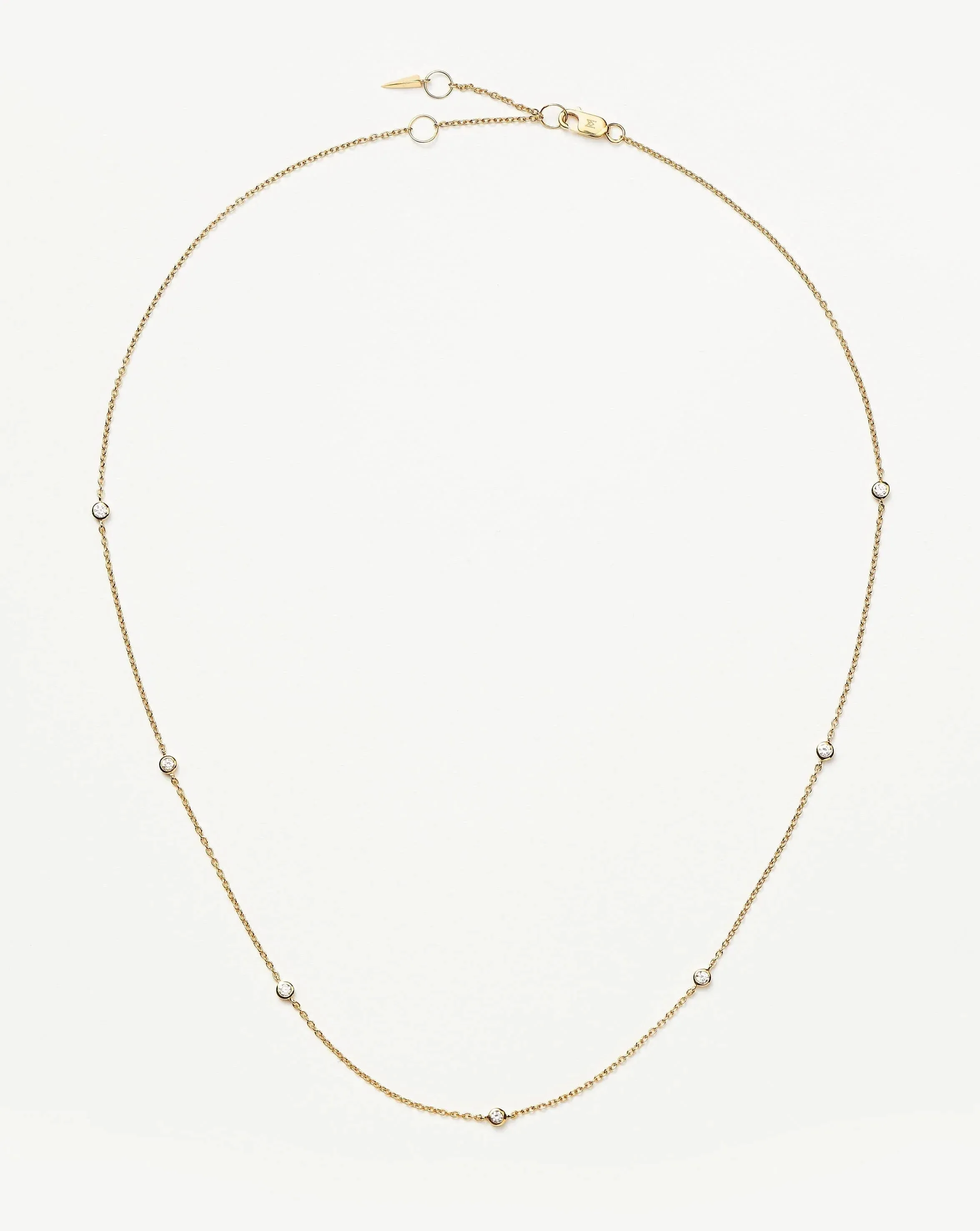 Fine Floating Diamond Necklace | 14ct Solid Gold