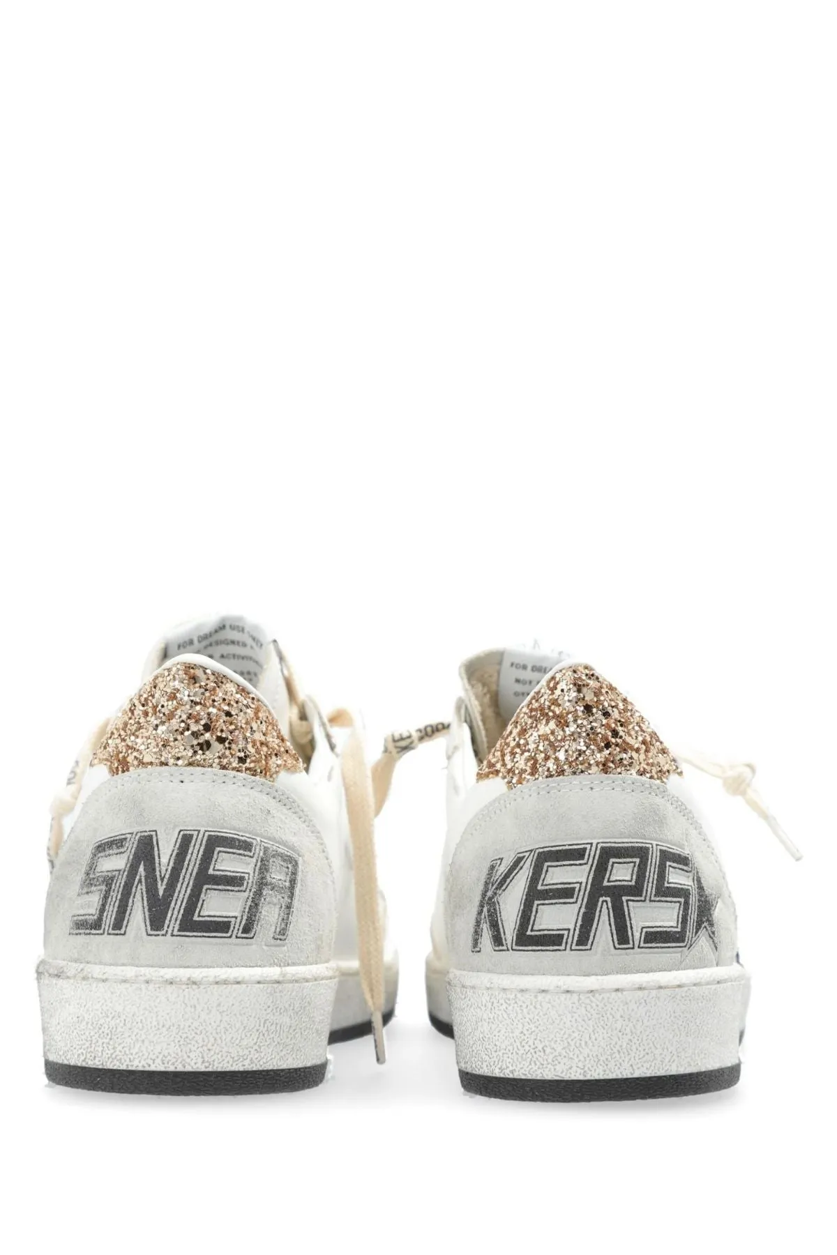 Golden Goose Ball Star Sneaker - White/ Black/ Gold