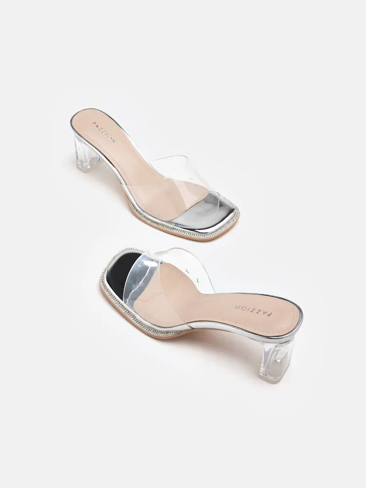 Gwen Jelly Mule Heels