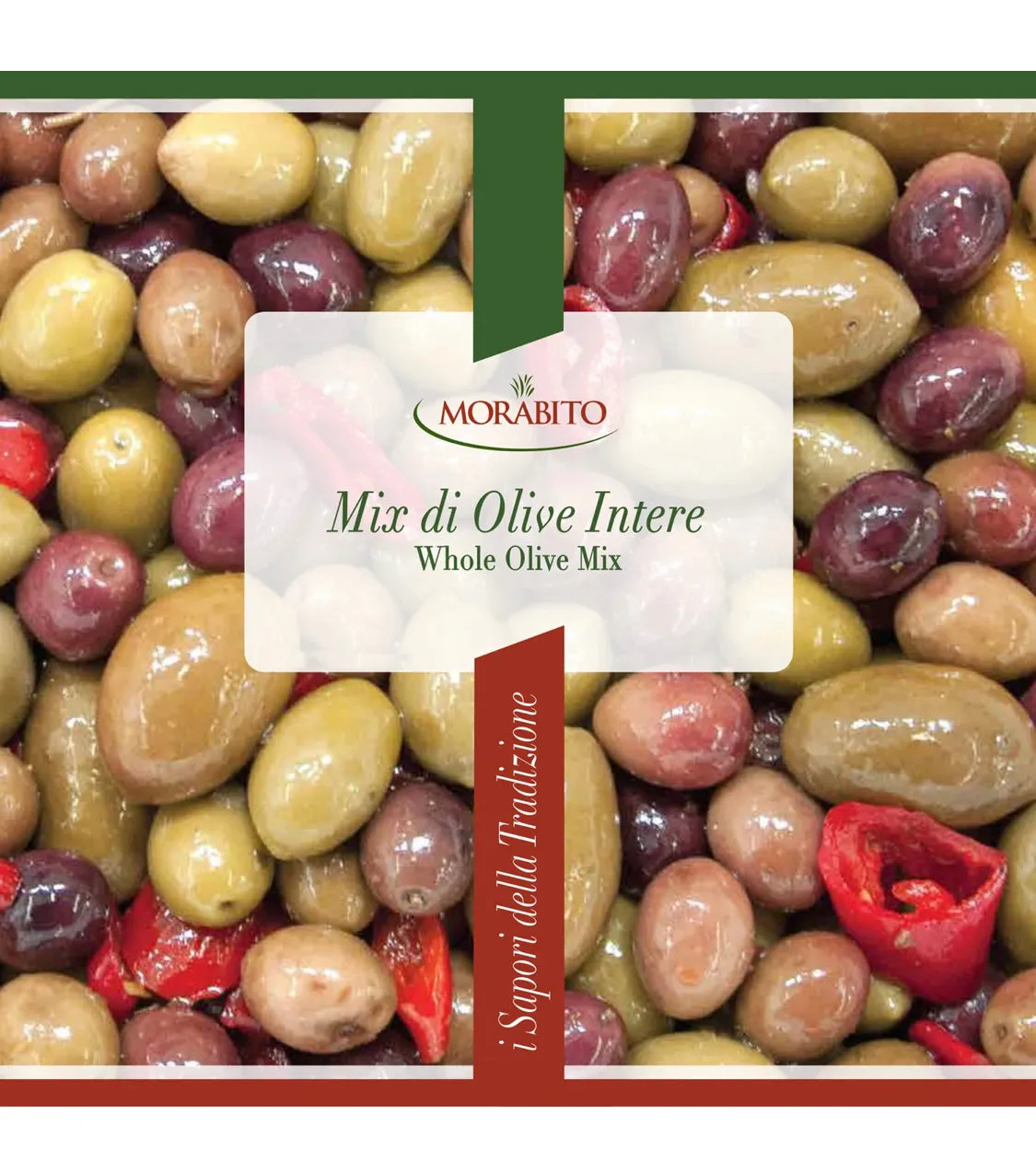 Home Morabito Whole Mix Olives, Mix di Olive Intere, 5 lb 8 oz | 2500g (2-Pack)