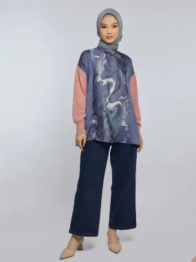 KAIYA TOP BLUE BLUSH