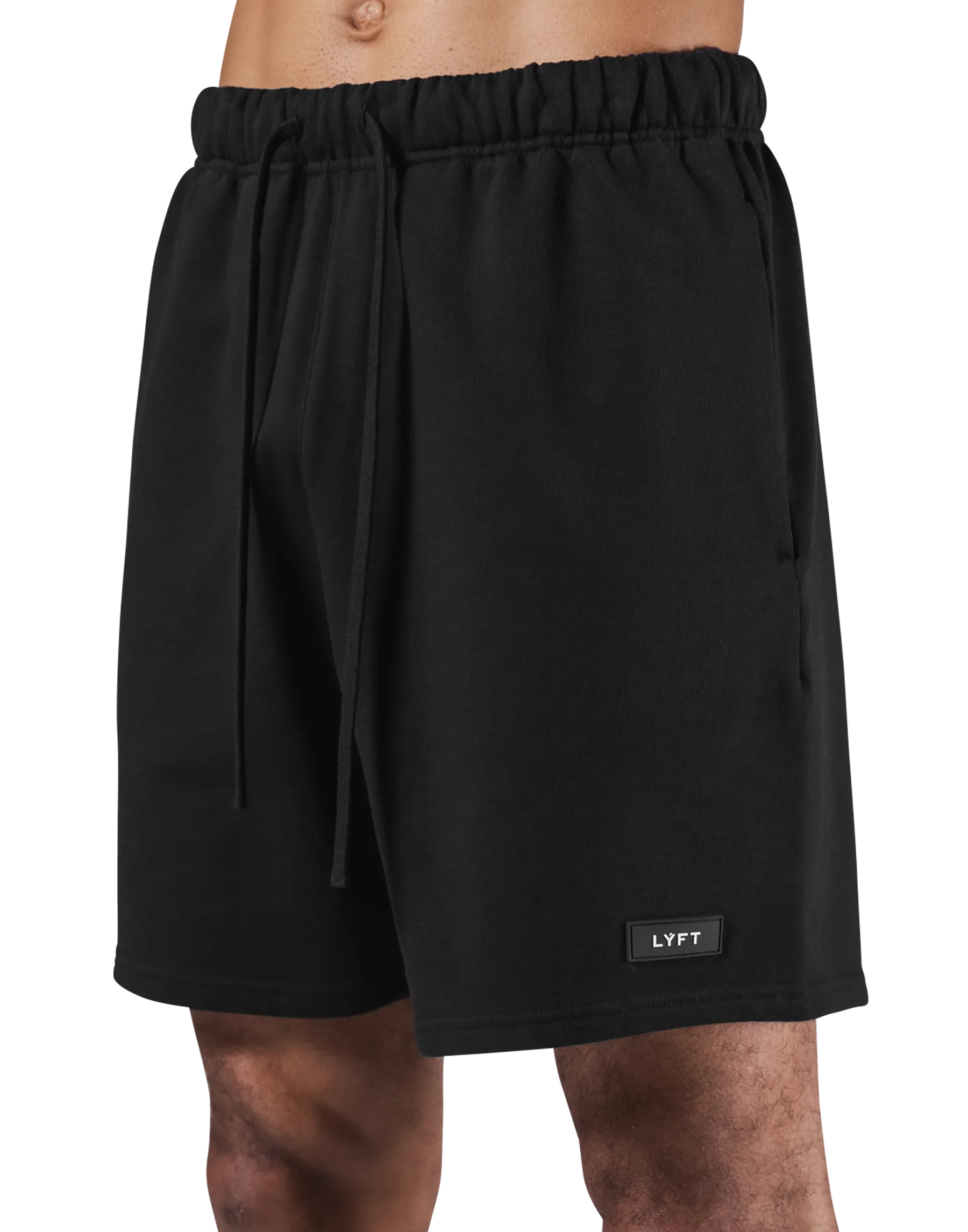 Logo Wappen Sweat Shorts - Black