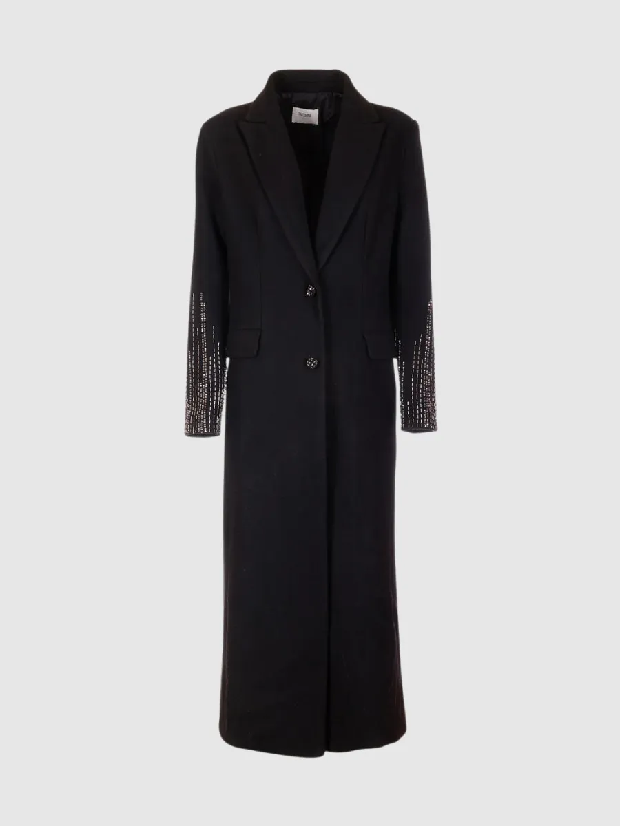 Long coat regular fit single breasted