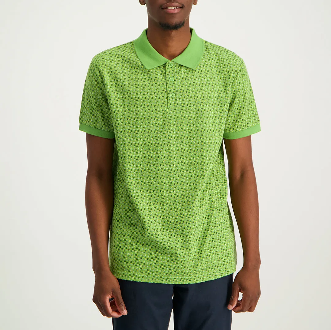 MENS MODA GREEN AOP GOLFER