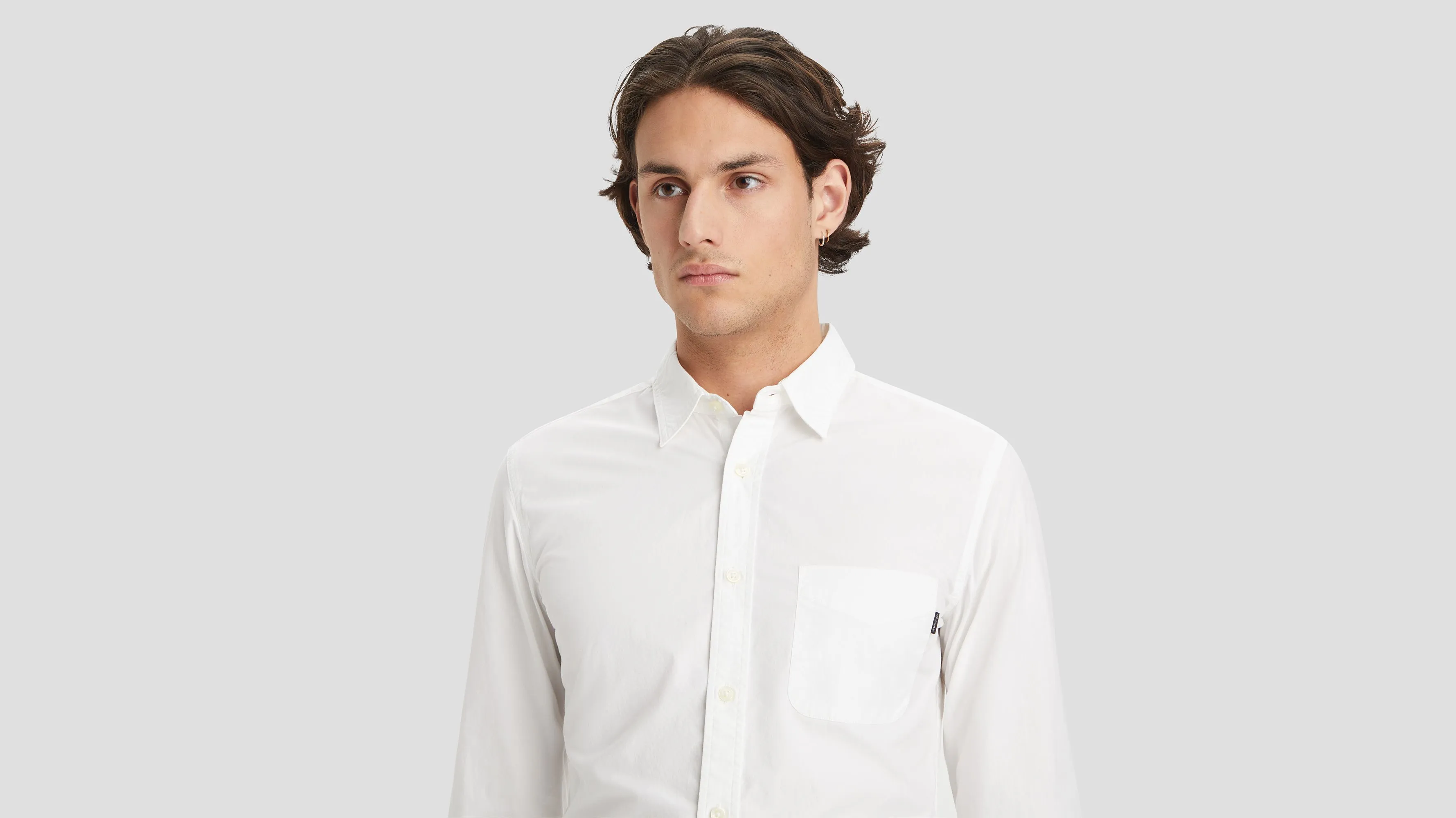 Men's Slim Fit Icon Button Up Shirt