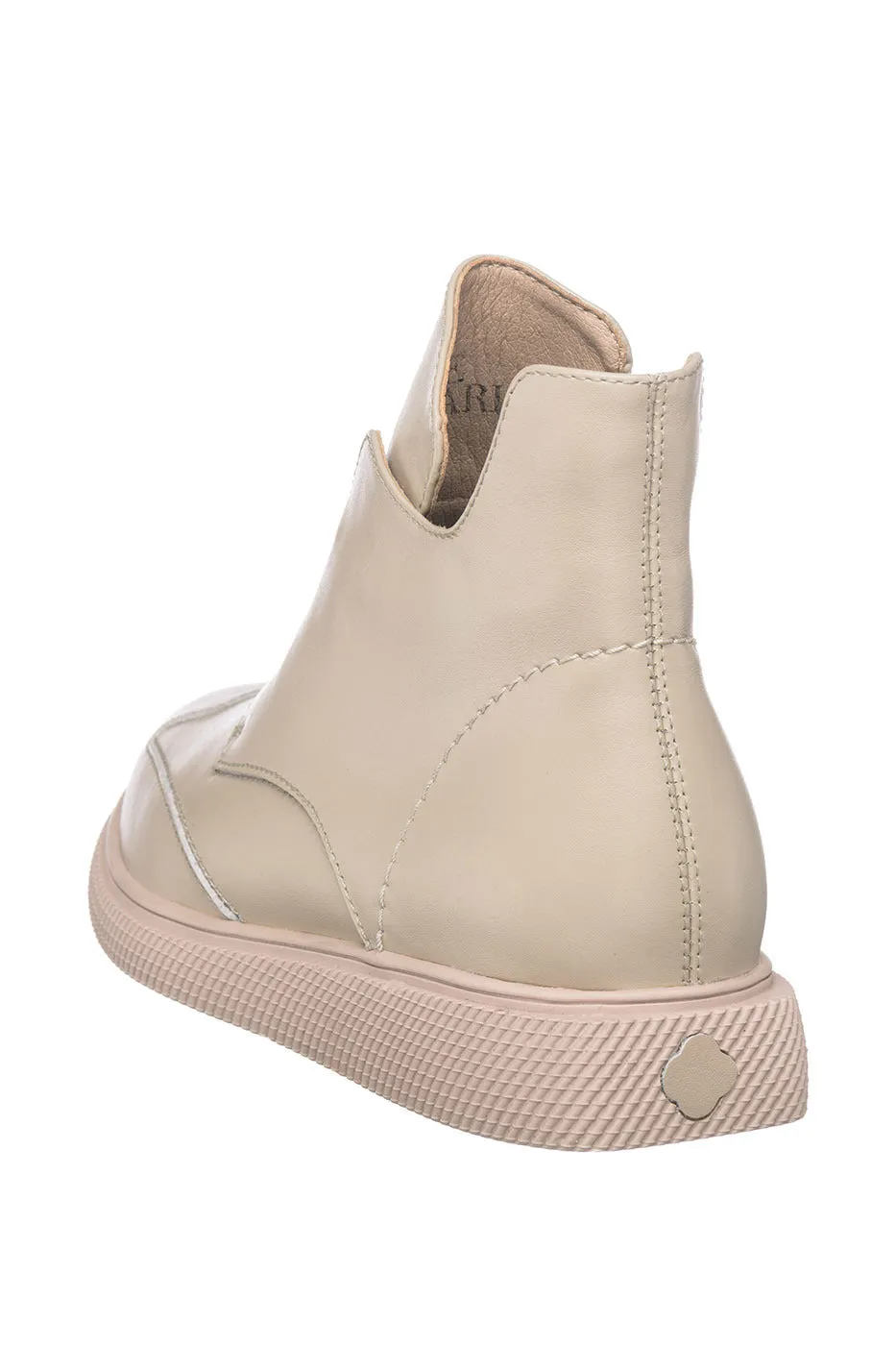 Modern Slip-On Ankle Shoes - Beige