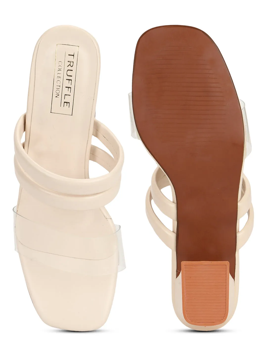 Nude PU Perspex Clear Block Heel Mules (TC-SLC-R-516-NUD)