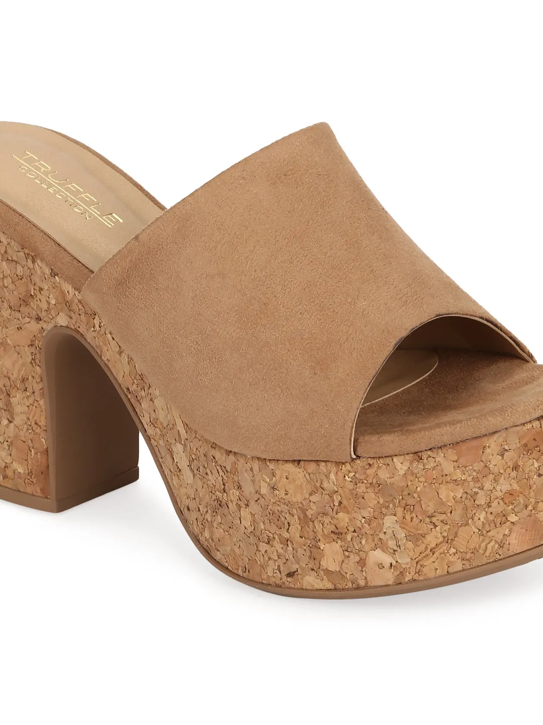 Nude Suede Platform Heel Mules (TC-MSI-D-11-NUD)