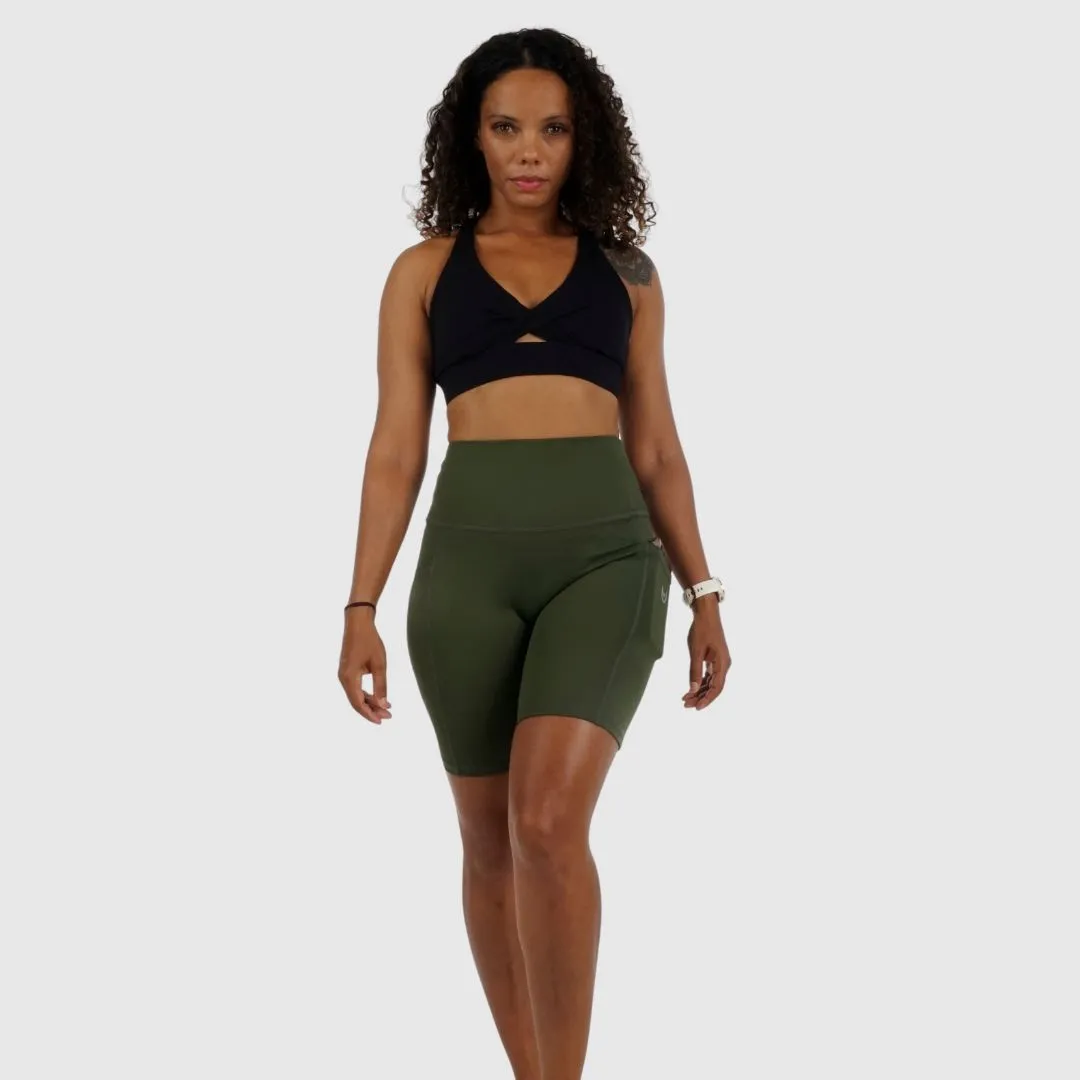 Olive Green Cycling Shorts