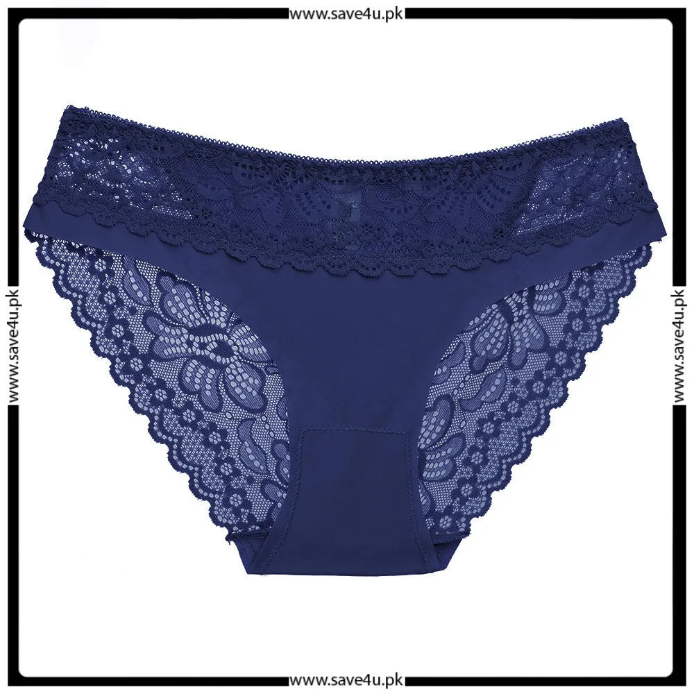 Pack of 2 Lace Trim Breathable Brief Panties