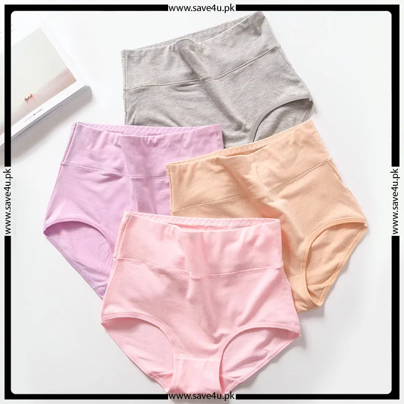 Pack of 2 Soft Cotton High Waist Panties