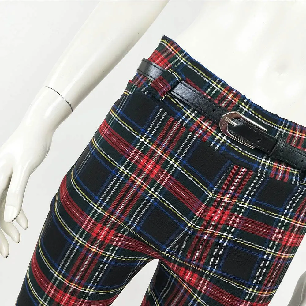 Pantalón elástico Tartan