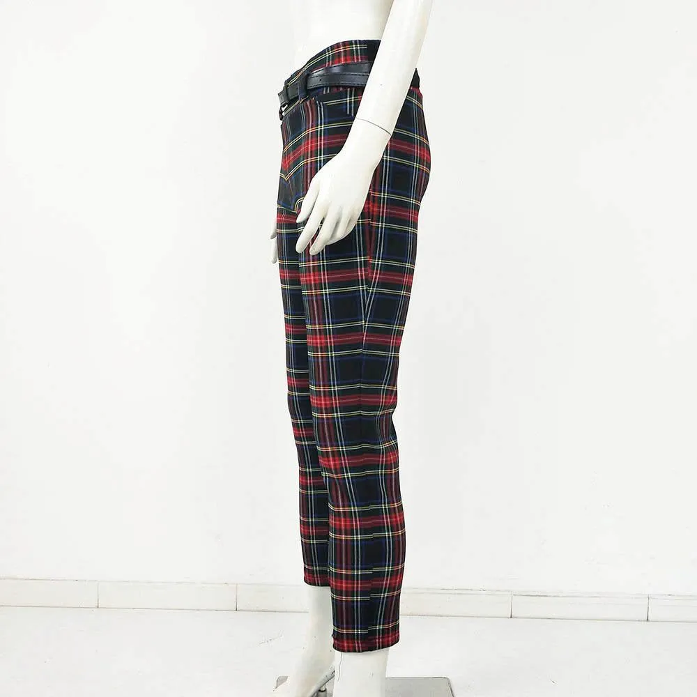 Pantalón elástico Tartan