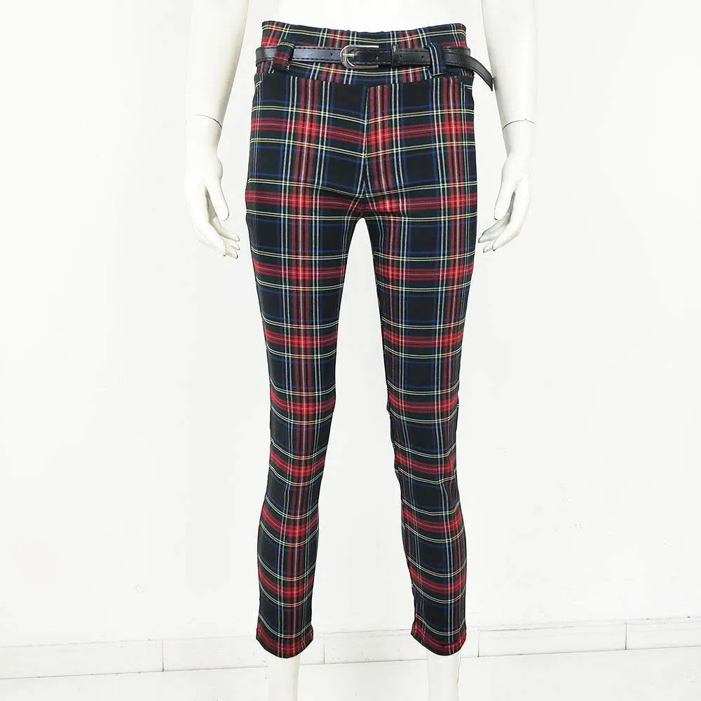 Pantalón elástico Tartan