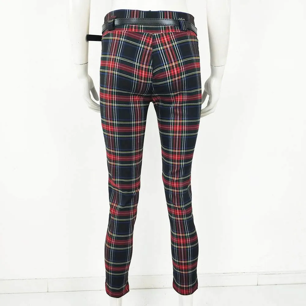 Pantalón elástico Tartan