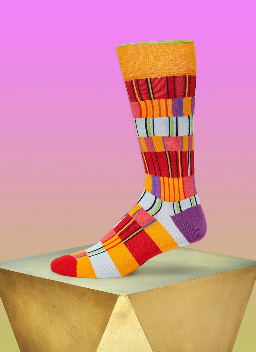 "Off The Heezy" Sock in Orange